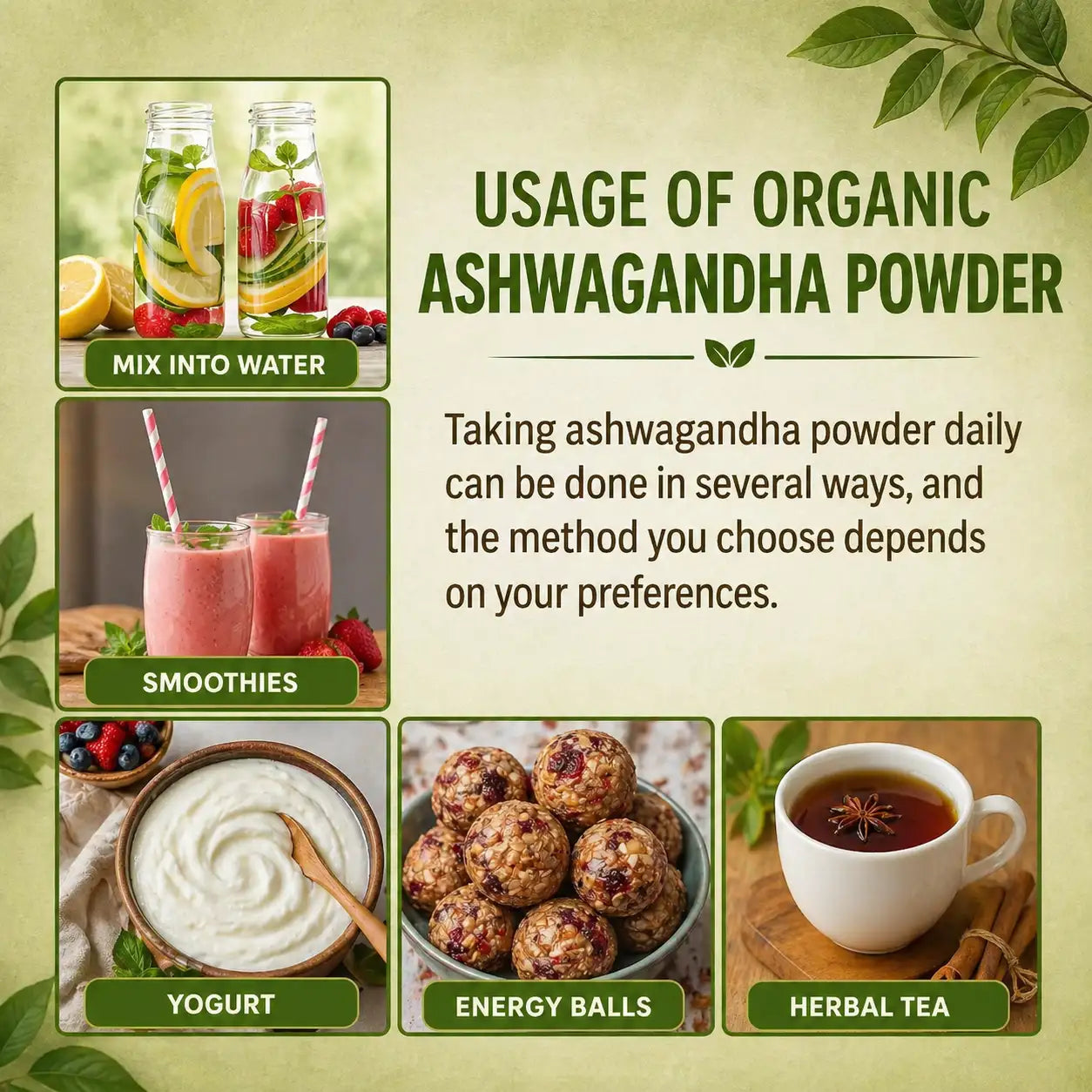 Premium Ashwagandha Powder for Stress & Energy