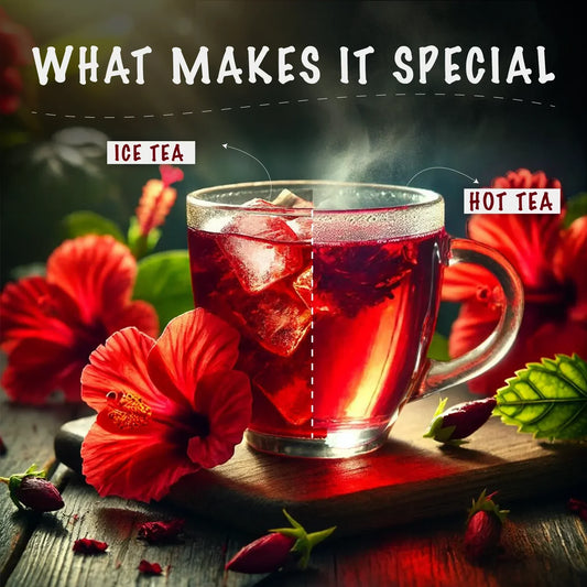 Hibiscus tea for weight loss — honest guide, ruby red karkade drink by Cure by Pure Pakistan