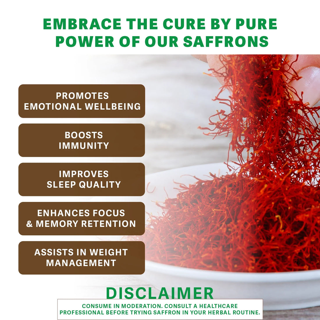 Saffron for skin and face — kesar face pack with milk by Cure by Pure Pakistan
