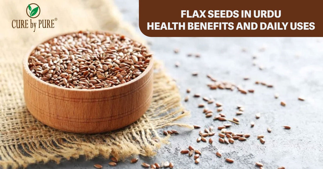 Flax seeds (alsi ke beej) in Urdu — benefits and daily uses by Cure by Pure Pakistan