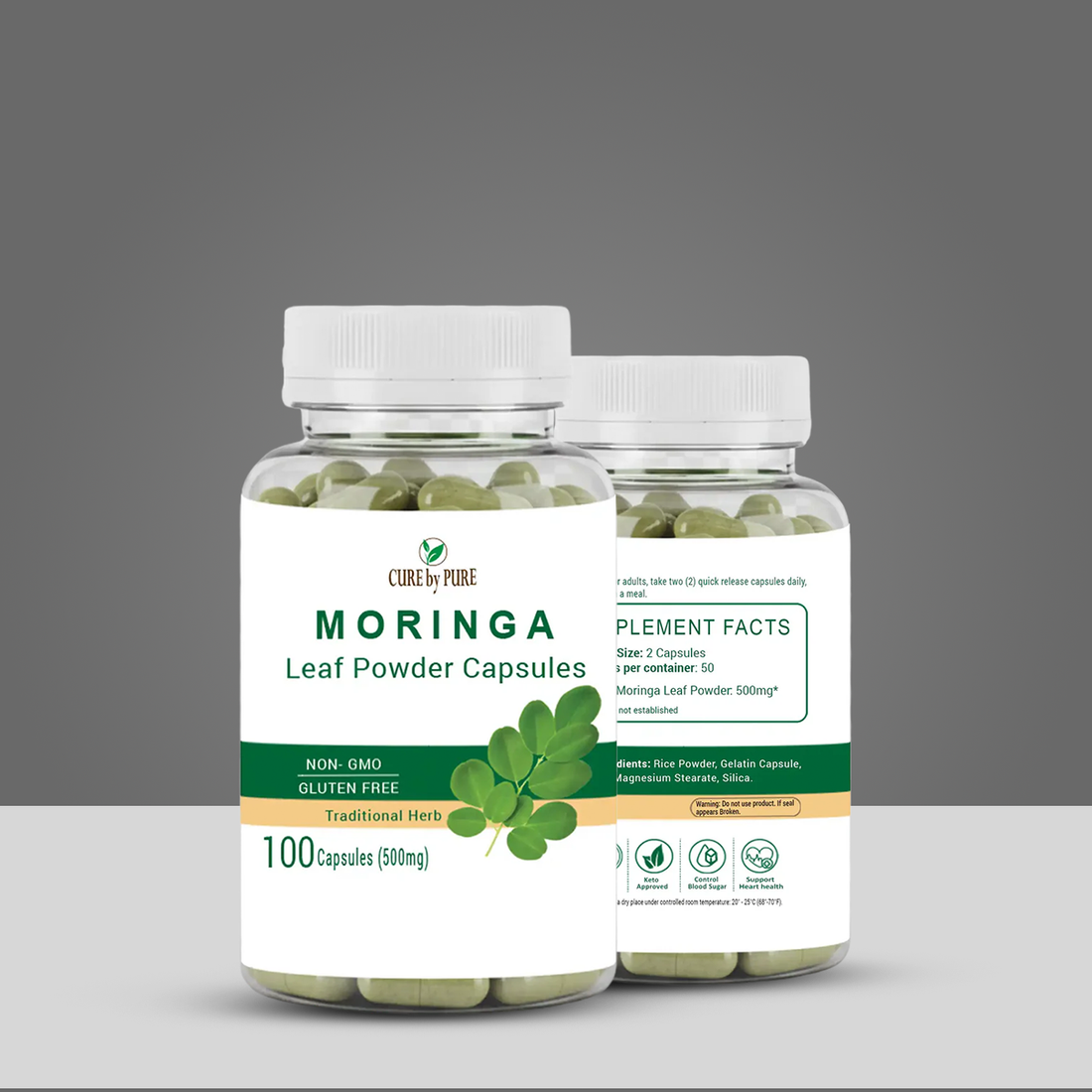 100 Pure organic Ashwagandha capsules in Pakistan by Cure by Pure