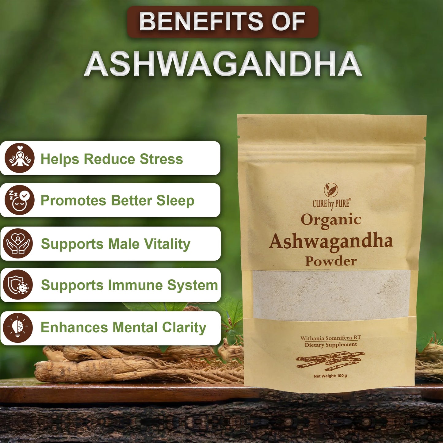 Premium Ashwagandha Powder for Stress & Energy