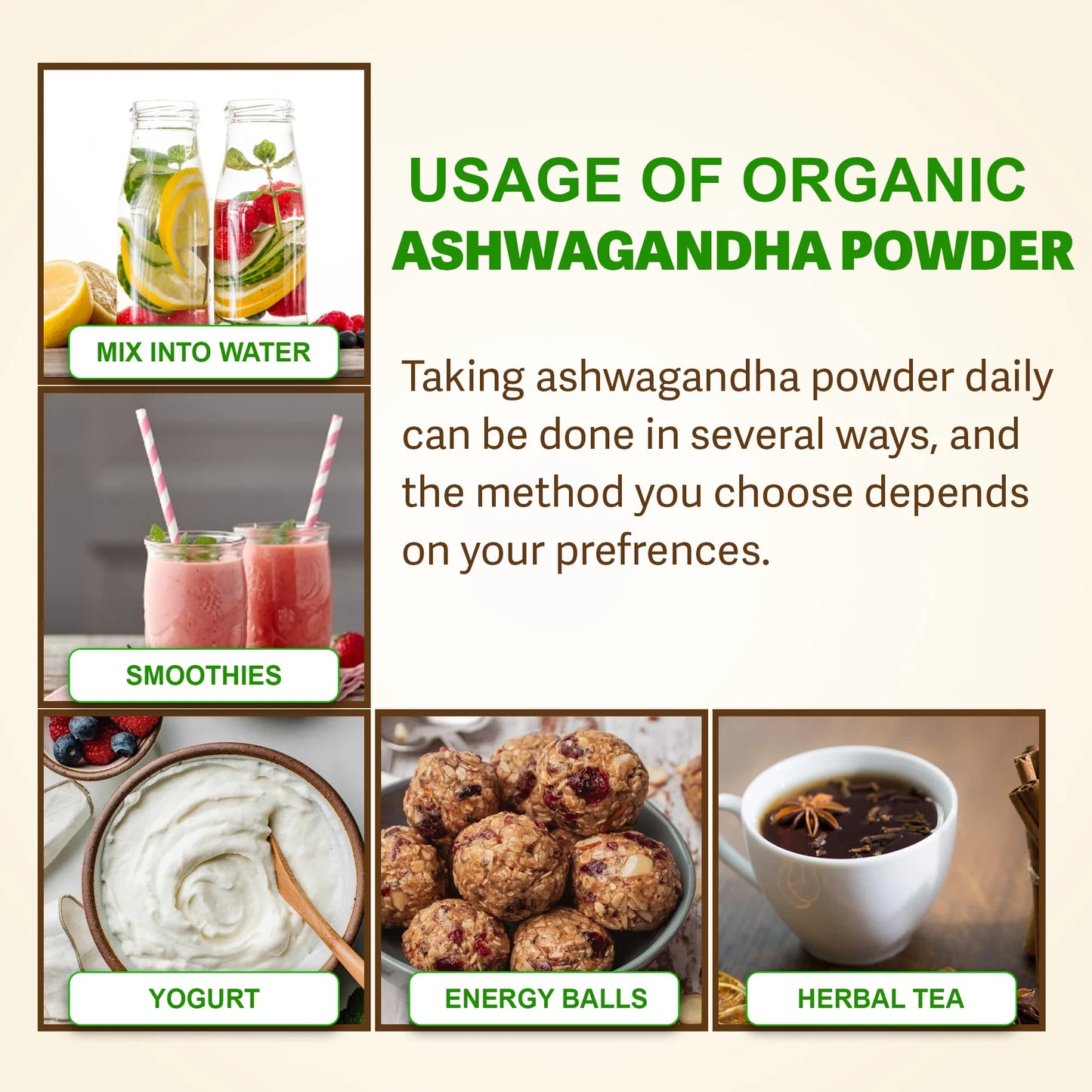 Premium Ashwagandha Powder for Stress & Energy