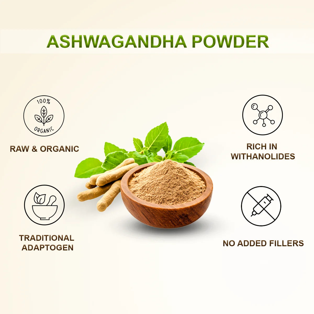 Premium Ashwagandha Powder for Stress & Energy