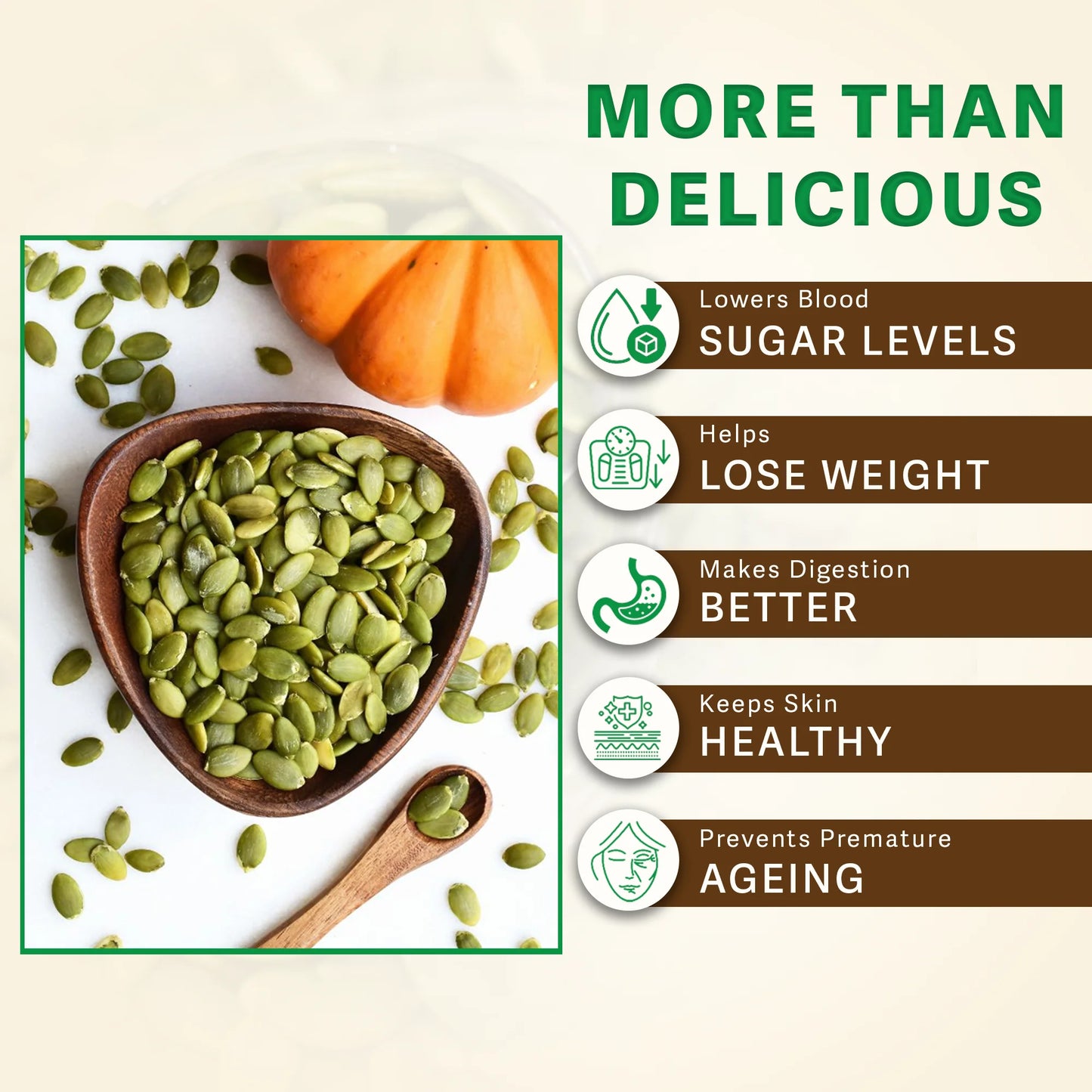 Premium Pumpkin Seeds by Cure by Pure – High‑Nutrient Superfood