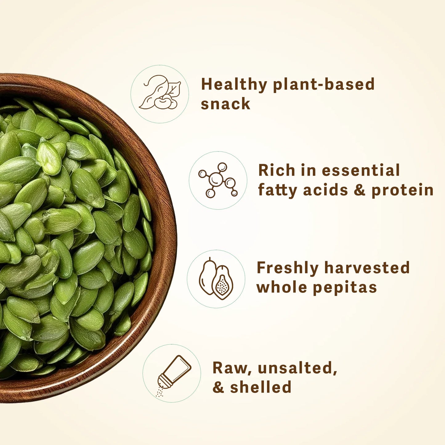 Premium Pumpkin Seeds by Cure by Pure – High‑Nutrient Superfood