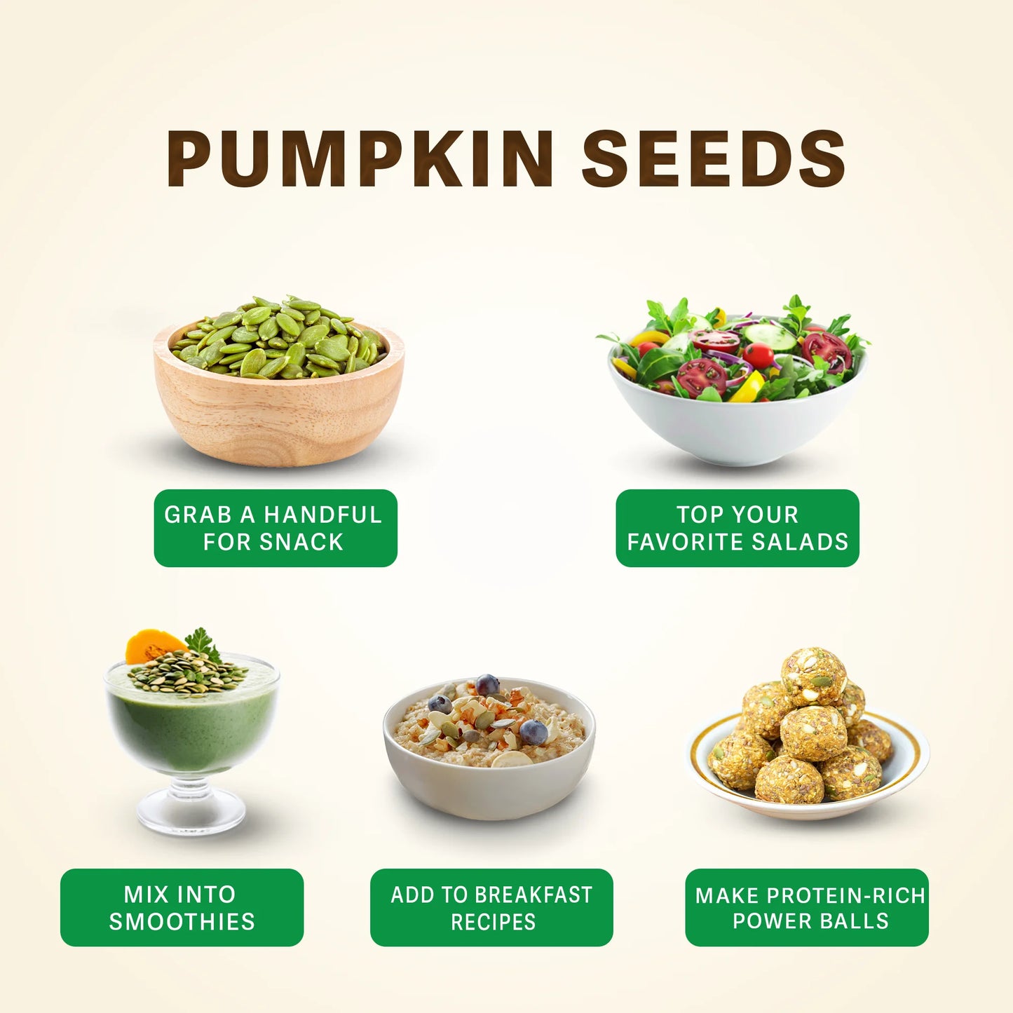 Premium Pumpkin Seeds by Cure by Pure – High‑Nutrient Superfood