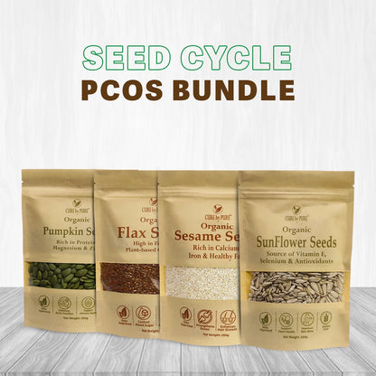 CureByPure Seed Cycling Kit for PCOS Price in Pakistan - Organic Hormone Balance Bundle