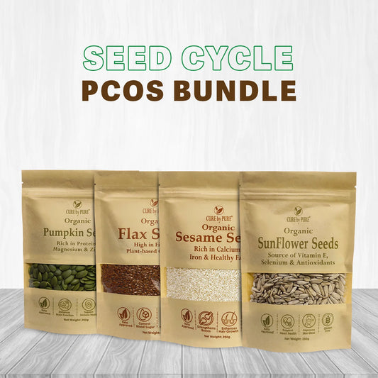 CureByPure Seed Cycling Kit for PCOS Price in Pakistan - Organic Hormone Balance Bundle
