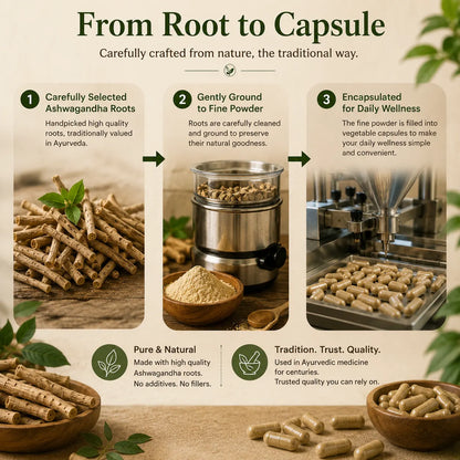 ashwagandha root extract to capsule process organic CureByPure Pakistan
