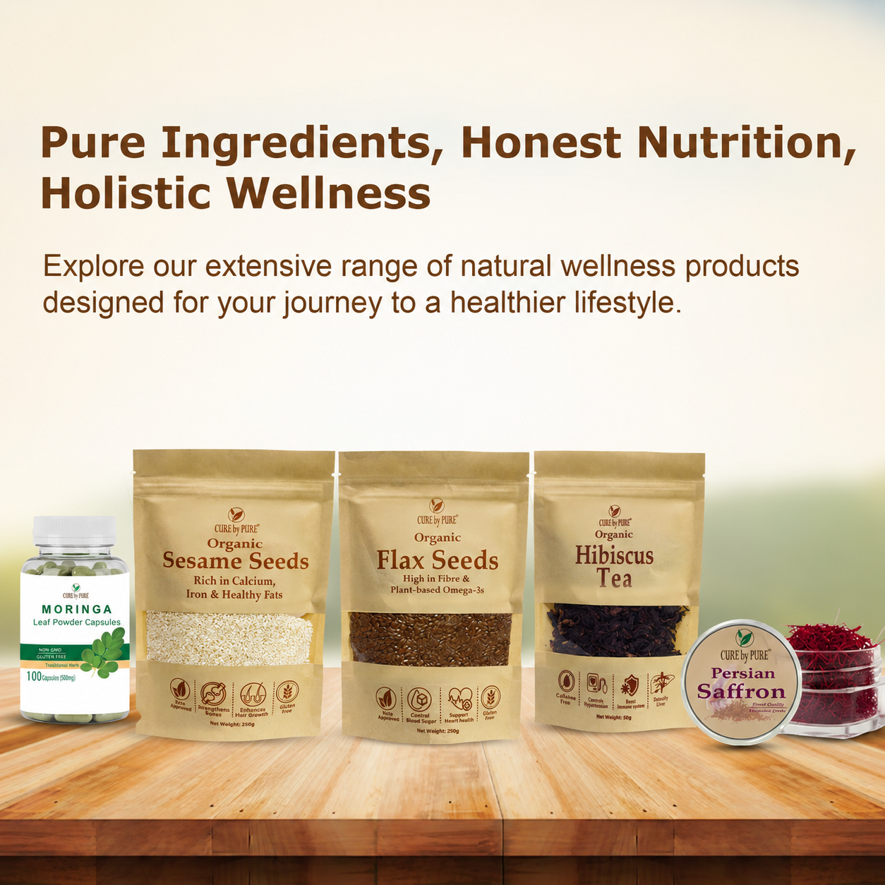 Cure By Pure herbal product collection