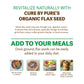 Organic Flax Seeds – Omega-3 & Fiber-Rich Superfood by Cure By Pure