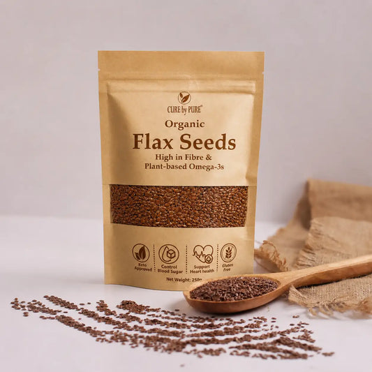 organic flax seeds Pakistan alsi ke beej CureByPure