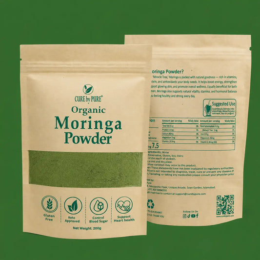 Best Moringa Powder in Pakistan 2026 – CureByPure 100% Pure Organic Sohanjana