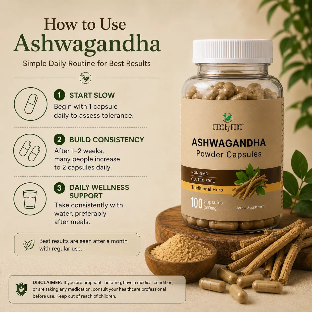 how to use ashwagandha capsules daily wellness routine Pakistan