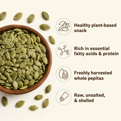 Kaddu ke beej organic pumpkin seeds — raw unsalted pack by Cure by Pure Pakistan
