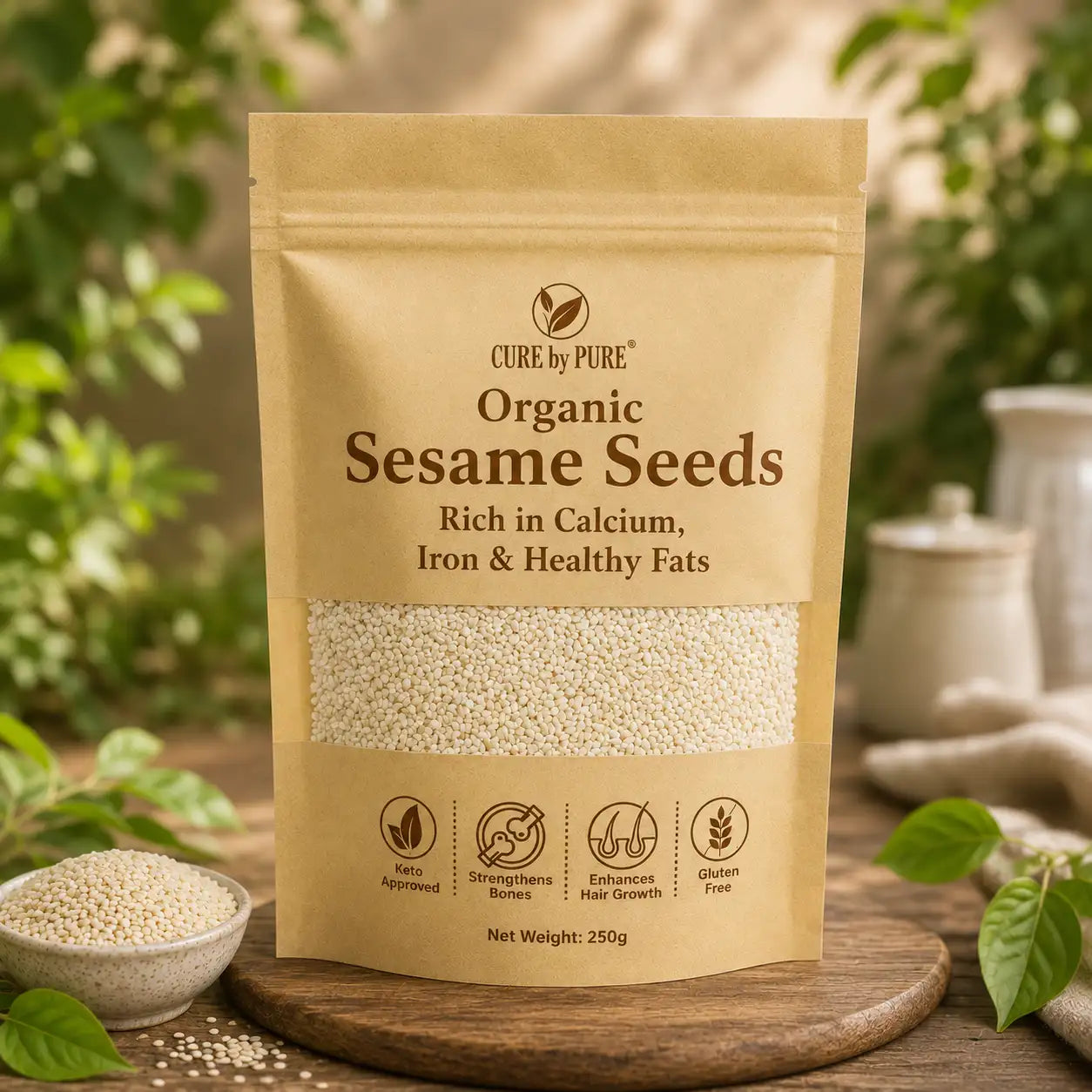organic sesame seeds Pakistan til ke beej CureByPure