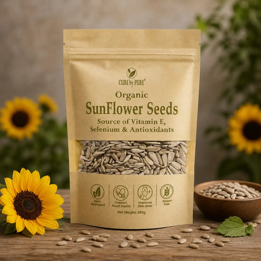 Organic Sunflower Seeds – Protein & Nutrient-Rich by Cure By Pure
