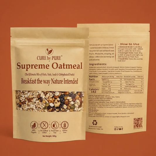 Supreme Oatmeal by Cure by Pure – High-Protein Gluten-Free Breakfast