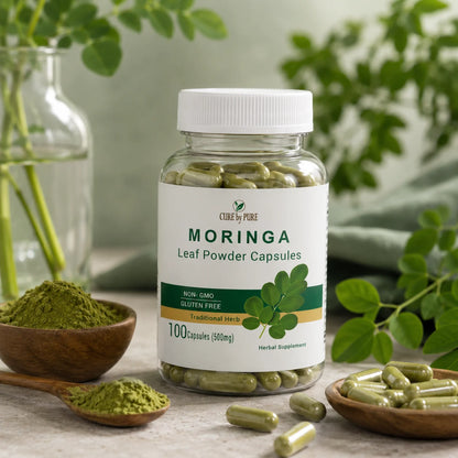 moringa capsules Pakistan pure sohanjana supplement CureByPure